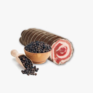 Pancetta mir Schwarzem Pfeffer
